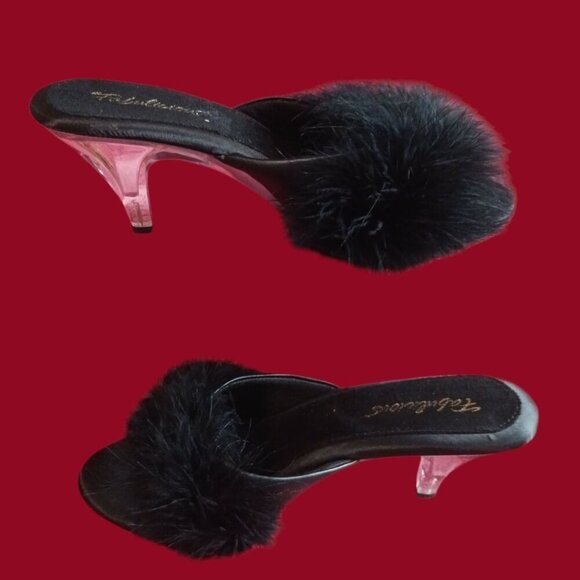 Fabulicious Women's Belle 301F Furry Marabou Slipper Size 11 - Picture 5 of 10